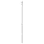 vidaXL Tête de lit métal blanc 120 cm