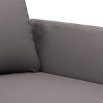 vidaXL Ensemble de canapés 2 Pièces avec coussins Gris Similicuir