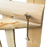 vidaXL Portillon simple de clôture Bois de noisetier 100x60 cm
