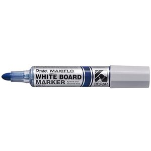 Marqueur tableau blanc maxiflo mwl5w pointe ultra large bleu x 12 pentel