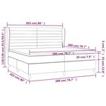 vidaXL Sommier à lattes de lit avec matelas Marron foncé 200x200 cm