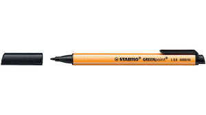 Stylo Feutre GREENpoint Pointe large 0 8 mm Noir STABILO