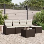 vidaXL Ensemble de canapé de jardin 5 pièces avec coussins gris en poly rotin