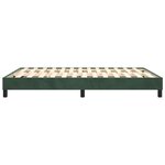 vidaXL Cadre de lit Vert foncé 140x200 cm Velours