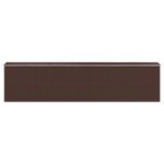 vidaXL Abri de jardin Marron foncé 192x855x223 cm Acier galvanisé