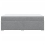 vidaXL Sommier à lattes de lit avec matelas Gris clair 120x200cm Tissu