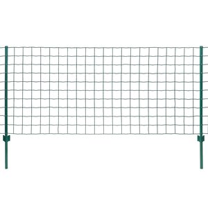 vidaXL Clôture Euro Acier 20x1 2 m Vert