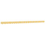 vidaXL Tissu de remplacement de cantonnière d’auvent jaune blanc 5 m