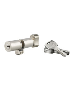 THIRARD - Cylindre adaptateur rond à bouton T2 FIC  41BTx41 mm  diamètre 26mm  4 clés