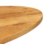 vidaXL Dessus de table 100x50x2 5 cm ovale bois massif de manguier
