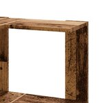 vidaXL Bibliothèque d'angle à 3 niveaux vieux bois bois d'ingénierie