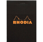 Bloc BLACK N°12 8,5x12cm 80F agrafées 80g Q.5x5 RHODIA