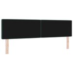 Tête de lit vidaXL Boutons en cristal capitonnés Vert foncé 180 cm Velours