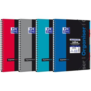 Cahier OrganiserBook 160 pages 5x5 A4+ Coloris Aléatoire OXFORD