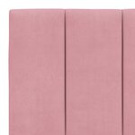 vidaXL Cadre de lit avec tête de lit Rose 160x200 cm Velours