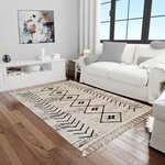 Tapis de salon ASSILA 200 x 300 cm - Blanc