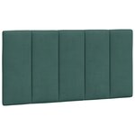 vidaXL Cadre de lit avec lumières LED vert foncé 100x200 cm velours