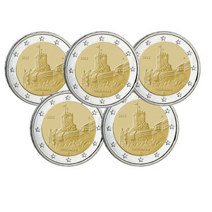 2 euros Allemagne 2022 - Présidence de la Thuringe  les 5 ateliers.