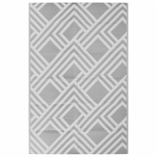 vidaXL Tapis d'extérieur Gris 190x290 cm PP