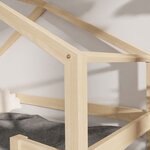 Lit cabane enfant LUCKY 120 x 200 rouge brique