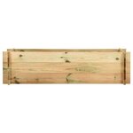 vidaXL Jardinière surélevée de légumes Bois de pin imprégné 120 cm