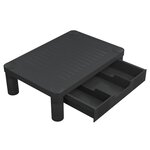 vidaXL Support de moniteur Noir 43x30 5x13 cm