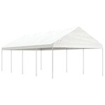 vidaXL Belvédère avec toit blanc 8 92x4 08x3 22 m polyéthylène