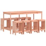 vidaXL Ensemble de bar de jardin 9 Pièces bois massif douglas