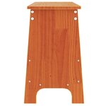 vidaXL Banc d'entrée cire marron 160x28x45 cm bois de pin massif
