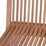 vidaXL Chaises pliables de jardin 4 Pièces Bois de teck solide