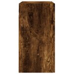 vidaXL Armoire murale chêne fumé 60x31x60 cm bois d'ingénierie