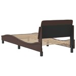 vidaXL Cadre de lit sans matelas marron 80x200 cm similicuir