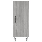 vidaXL Buffet Sonoma gris 34 5x34x90 cm Bois d'ingénierie