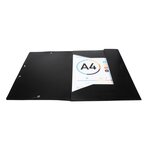 Chemise À Élastiques 3 Rabats Pp Opak - A4 - Noir - X 50 - Exacompta