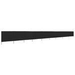 vidaXL Paravent 9 panneaux Tissu 1200 x 160 cm Noir