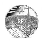 Jeux olympiques de paris 2024 - monnaie de 10€ argent - héritage montmartre