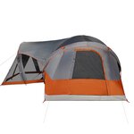 vidaXL Tente familiale tipi 8 personnes gris et orange imperméable