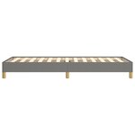 vidaXL Cadre de lit Gris foncé 90x190 cm Tissu