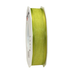 Organza marseille 25-m-rouleau 25 mm vert citron