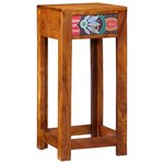 Support de téléphone vidaXL 35x35x75 cm en bois d'acacia massif