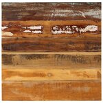 vidaXL Dessus de table carré 70x70 cm 15-16 mm Bois de récupération