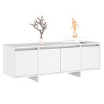 vidaXL Meuble TV Blanc 120x30x40 5 cm Bois d'ingénierie