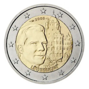 2 euros commémorative Luxembourg 2008 - Château de Colmar Berg.