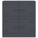 vidaXL Buffet anthracite 67x39x73 cm acier