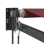 vidaXL Auvent rétractable automatique bordeaux 400x300 cm