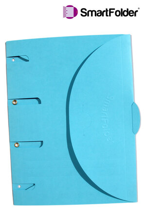 Pochette de classement PELLICULEE bleu ciel SMARTFOLDER