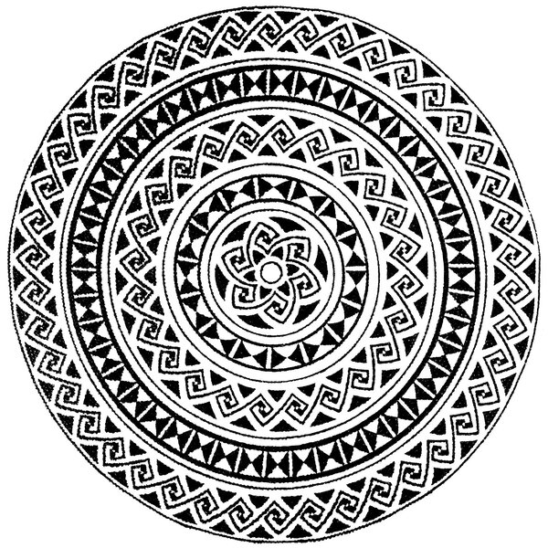 Tapis d'intérieur ROSA 90 x 90 cm - Noir