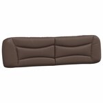 vidaXL Lit avec matelas marron 200x200 cm similicuir