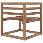 vidaXL Canapé palette de jardin 2 places et coussins anthracite Pinède