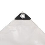 vidaXL Bâche 650 g / m² 3 x 3 m Blanc